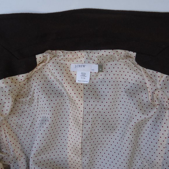 NWOT. J. Crew Wool blend Two Button Blazer. Size M. - Picture 5 of 8